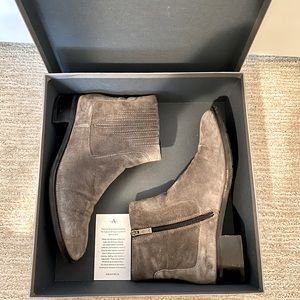 Aquatalia Oribella Waterproof Booties - Gray, Size 9